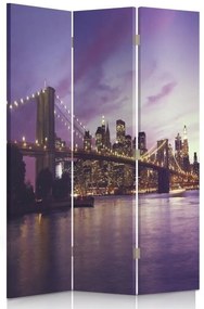 Gario Paraván Manhattan lilába merülve Méret: 110 x 170 cm, Kivitelezés: Klasszikus paraván