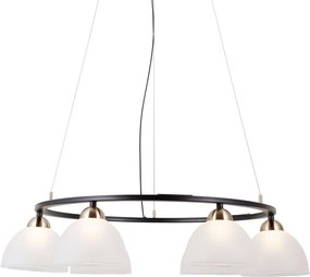 Italux modern függeszték montiela matt fekete arany itxpnd-34374-6-bk