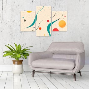 Kép - Minimalista színes illusztráció (90x60 cm)