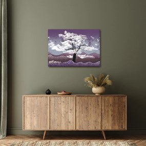Kép - Fa a felhőkben (70x50 cm)