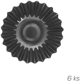 Fém tortácska sütőforma szett 6 db-os ø 7 cm – Orion