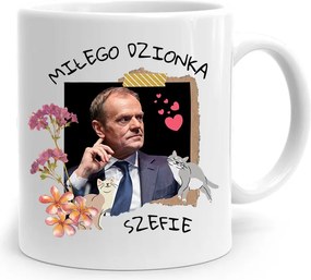 Donald Tusk Bögre Kellemes Nap Platform, fényképes nyomtatással