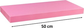 Fali polc STILISTA® Volato 50 cm - rózsaszín