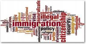 Fotó kép edzett üveg Bevándorlás 140x70