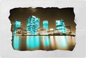 Poszterek 90x60 Kék felhőkarcolók London