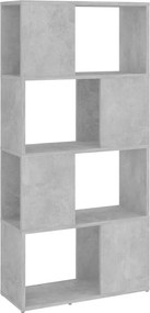 vidaXL betonszürke térelválasztó könyvszekrény 60 x 24 x 124,5 cm