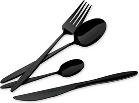 BerlingerHaus 24 részes evőeszköz készlet Matte Black Collection BH/3063
