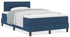 Boxspring ágy matraccal Tengerészkék 120x200 cm Szövet