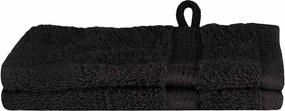vidaXL Vendégtörölköző SOLUND 2 pcs Fekete 15 x 21 cm 550 gsm