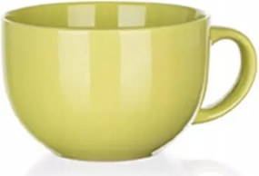Kerámia bögre Zöld 800 ml nagy jumbo leves tea étel ital