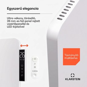 Klarstein Wonderbeam 450 Hybride infravörös hősugárzó 60 x 60 cm 450 W Heti időzítő Távirányító