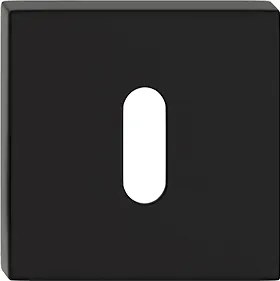 Négyzet alakú K kulcstartó, fekete Szkck