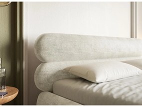 Franciaágy 180 cm Rirri 180B (ágyráccsal) (bézs szürke + arany). 1099827