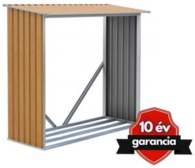 Tüzifa tároló 1,7m3, 136 - 182 x 75 cm, barna, Penta G21