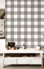 Parato Cristiana Masi Top Stripes Pic-Nic szürke kockás vlies tapéta – 38433
