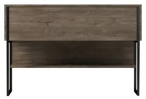 Luxe Walnut and Black komód