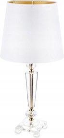 Elegáns asztali lámpa lámpabúrával – Arany és krém Glamour Pery éjjeli lámpa