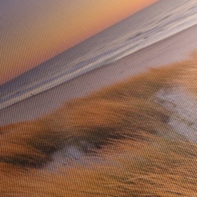 Kép - Strand naplementében (120x50 cm)