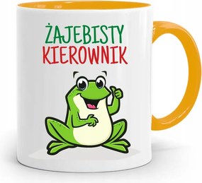 Sárga Bögre Vezetőnek Békás Vezető fényképes nyomtatással