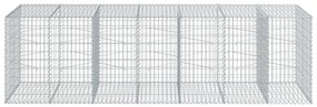 horganyzott vas gabion kosár fedéllel 350 x 100 x 100 cm