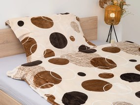 Mikroplüss ágyneműhuzat AURELIA krémszínű Ágyneműhuzat mérete: 70 x 90 cm | 140 x 200 cm