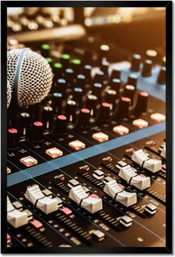 Poszterek keretben 40x60 Mikrofon hangkeverő