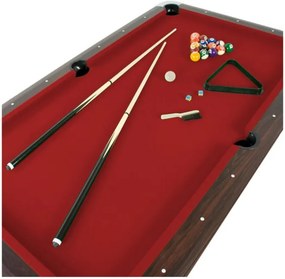 GamesPlanet® Biliárdasztal PREMIUM 7ft piros