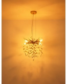 Globo 64138HG - Kábelen függesztett QUEENA csillár 4xE14/40W/230V arany