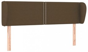 sötétbarna szövet fejtámla 147x23x78/88 cm