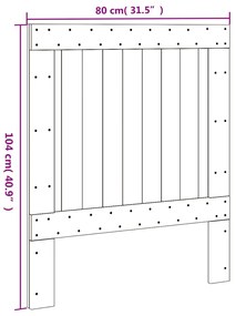 tömör fenyőfa fejtámla 80 x 104 cm