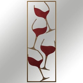 Fém fali dekoráció, Wine - 2