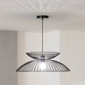Brilagi - CERIA WIRE LED függeszték kábelen 1xE27/40W/230V, Ø 60 cm, fekete