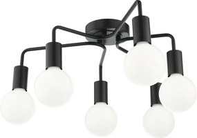 Dar Lighting modern mennyezeti lámpa dena matt fekete darden0622