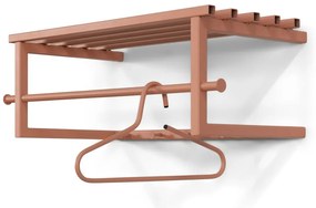 Lazacszínű fém fali fogas polccal 76 cm Marco – Spinder Design