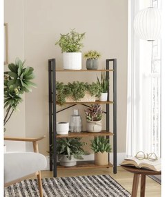 NAVARO könyvespolc barna/fekete