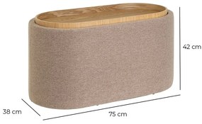 Bézs puff – Casa Selección