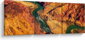 Kép - Grand Canyon (órával) (90x30 cm)