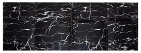 Fali öntapadós panel szett 6 db-os 60x30 cm Nero Marquina – SP TREND