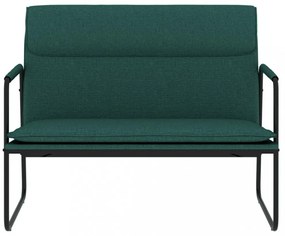 vidaXL sötétzöld szövet pad 100 x 64 x 80 cm