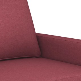vidaXL kétszemélyes bordó szövet kanapé 140 cm