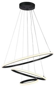 LED Csillár zsinóron LED/32W/230V 3000K fekete