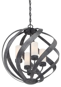 Quintiesse BLACKSMITH QN-BLACKSMITH-4P-OBK Függőlámpa 4x40W/E14 IP44