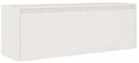 fehér tömör fenyőfa faliszekrény 100 x 30 x 35 cm