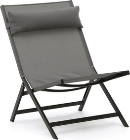 Szürke fém kerti fotel Canutells – Kave Home