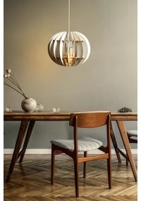 Csillár zsinóron 1xE27/60W/230V fehér átm. 20 cm