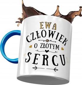 Kék Bögre Éva Barátnő Feleség Ajándék Nyomtatott Fotóval