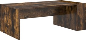 vidaXL Dohányzóasztal Füstölt tölgy 95 x 50 x 34 cm Faanyag