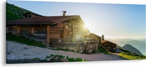 Kép - reggel az Alpokban, Tirol (120x50 cm)