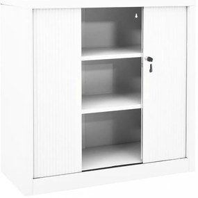 vidaXL fehér acél tolóajtós szekrény 90 x 40 x 90 cm