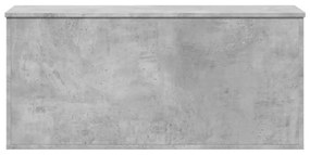 betonszürke szerelt fa tárolóláda 100x42x46 cm